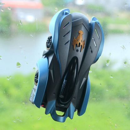 Vacuum RC Stunt Car with 360° Spins and LED Lights for Kids