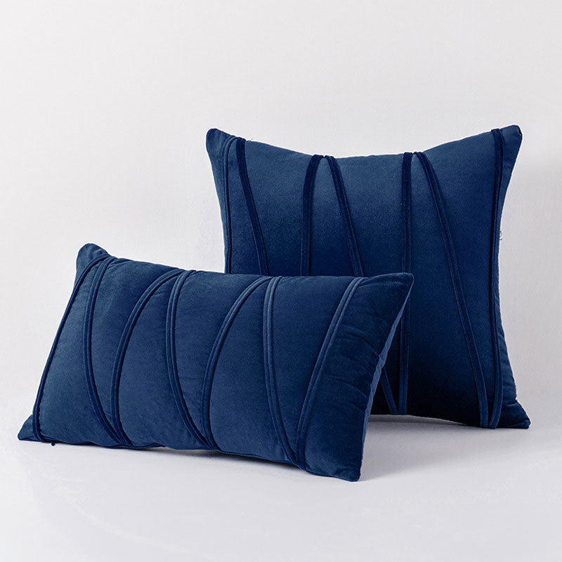 Velvet Cushion Covers with Elegant Design and Zip Closure