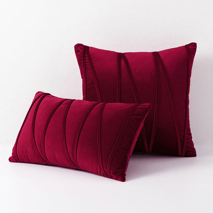 Velvet Cushion Covers with Elegant Design and Zip Closure