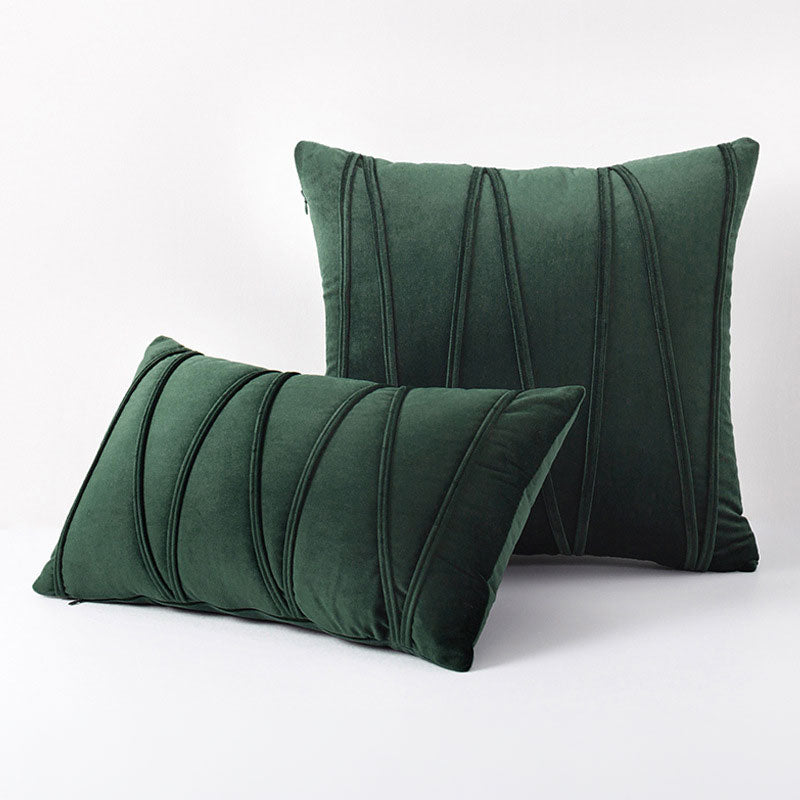 Velvet Cushion Covers with Elegant Design and Zip Closure