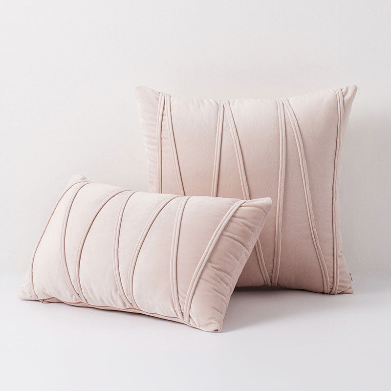 Velvet Cushion Covers with Elegant Design and Zip Closure
