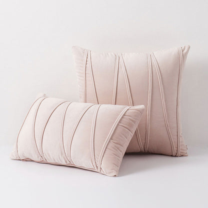 Velvet Cushion Covers with Elegant Design and Zip Closure