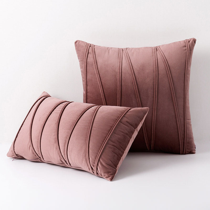Velvet Cushion Covers with Elegant Design and Zip Closure