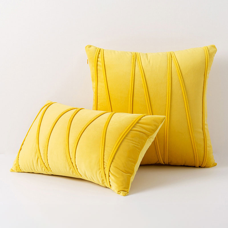 Velvet Cushion Covers with Elegant Design and Zip Closure