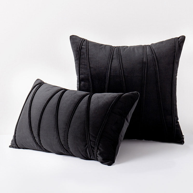 Velvet Cushion Covers with Elegant Design and Zip Closure