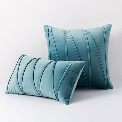 Velvet Cushion Covers with Elegant Design and Zip Closure