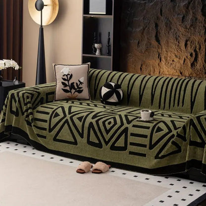 Velvet Microfibre Sofa Cover – Stretch Fit with Anti-Slip Design