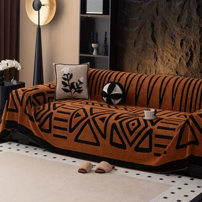 Velvet Microfibre Sofa Cover – Stretch Fit with Anti-Slip Design