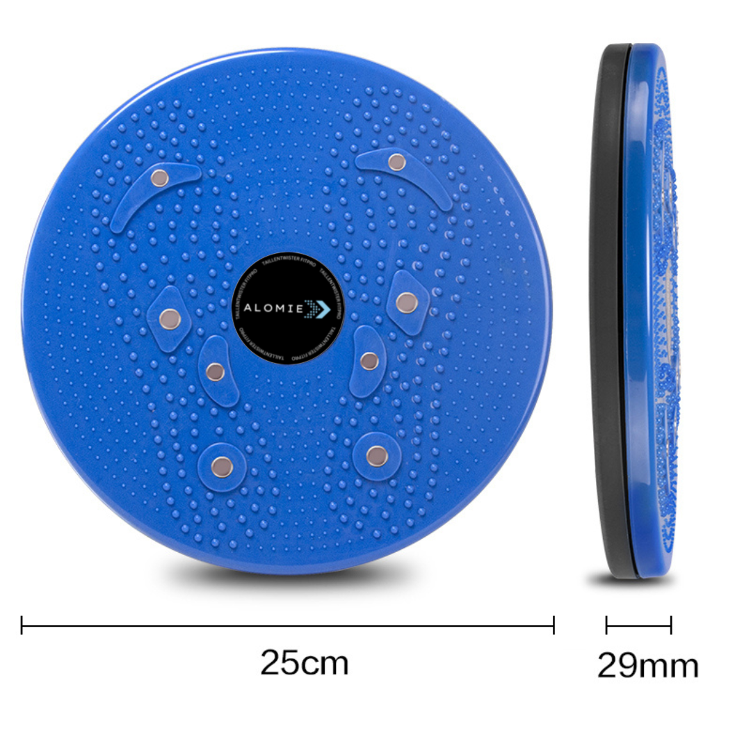 Waist Twister Exercise Board with Grip Straps for Home Workouts