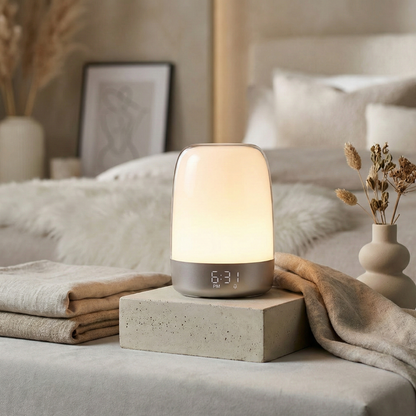 Wake-Up Light Alarm Clock with Sunrise Simulation and Dimmable LED
