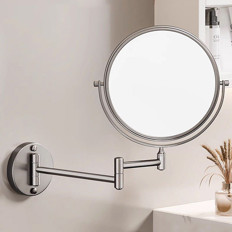 Wall Mounted Rechargeable LED Shaving Mirror with 1X/10X Magnification