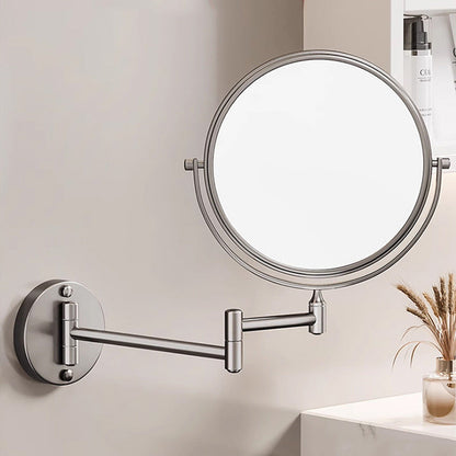 Wall Mounted Rechargeable LED Shaving Mirror with 1X/10X Magnification