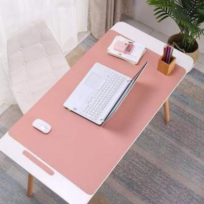 Water Resistant PU Leather Desk Mat with Textured Surface for Writing Typing and Drawing