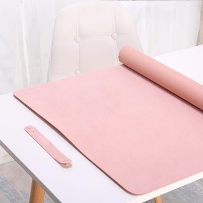 Water Resistant PU Leather Desk Mat with Textured Surface for Writing Typing and Drawing