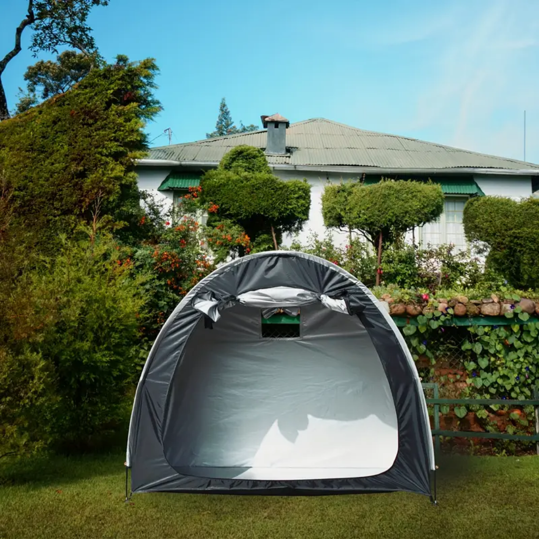 Waterproof Bike Storage Tent for 2 Adult Bikes with Oxford Fabric and Zipper Closure