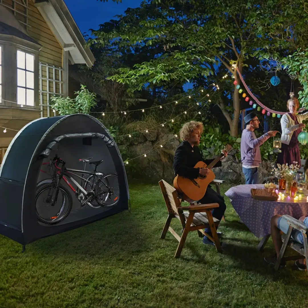 Waterproof Bike Storage Tent for 2 Adult Bikes with Oxford Fabric and Zipper Closure
