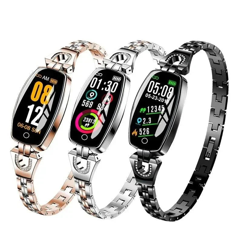 Waterproof Fitness Tracker Smart Bracelet with Heart Rate and Activity Monitoring for Women