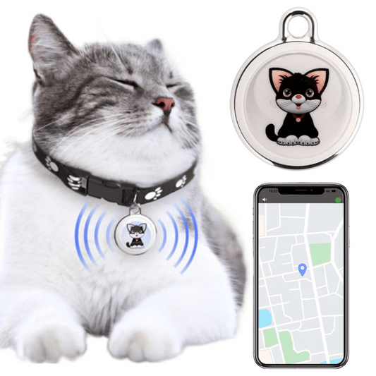 Waterproof Pet GPS Tracker with Real-Time Bluetooth Location Monitoring and Sound Alarm