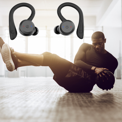 Waterproof Wireless Sports Earbuds with 20-Hour Battery Life