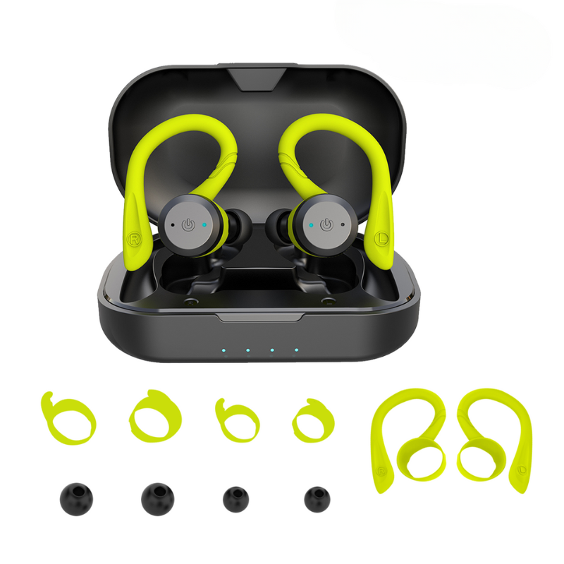 Waterproof Wireless Sports Earbuds with 20-Hour Battery Life