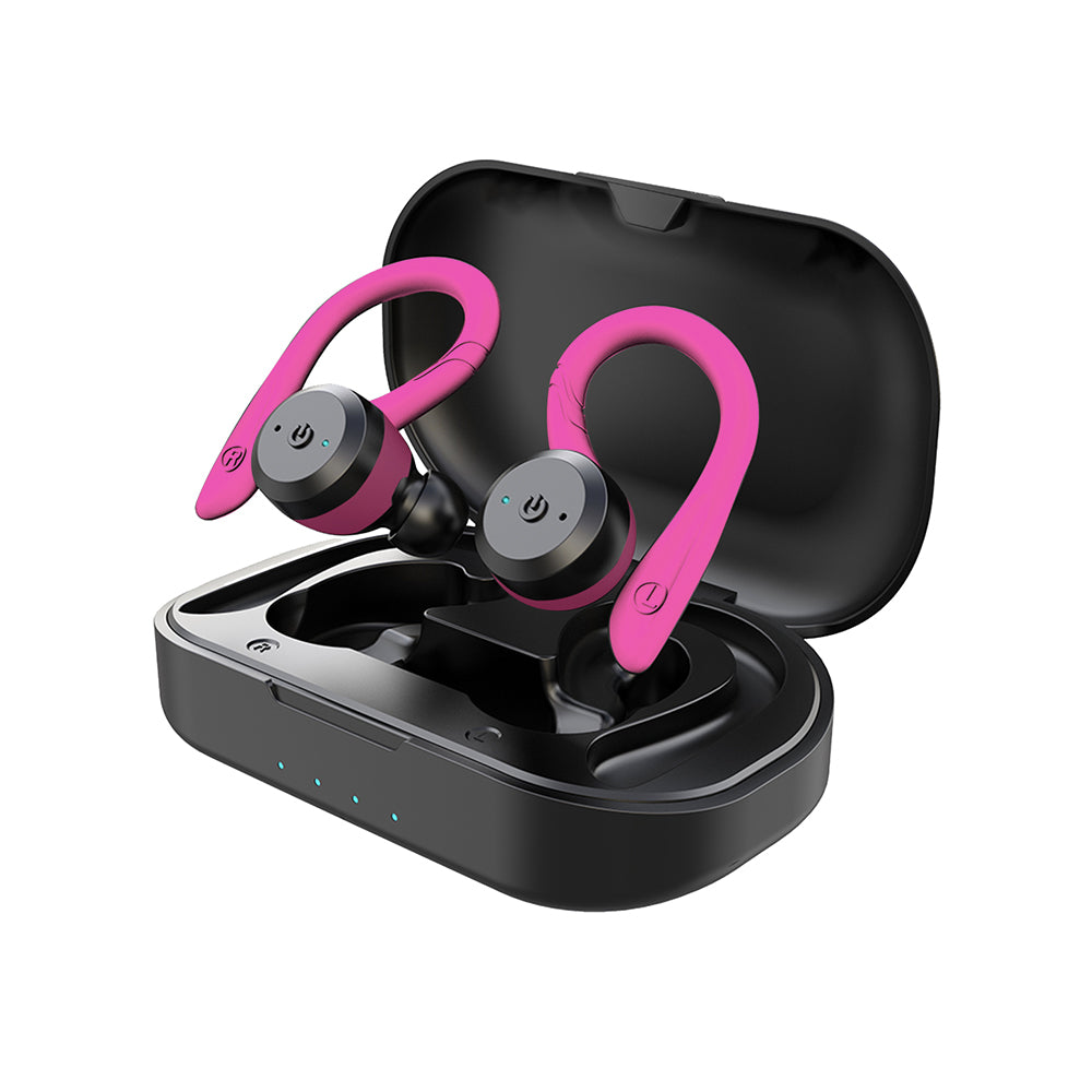Waterproof Wireless Sports Earbuds with 20-Hour Battery Life