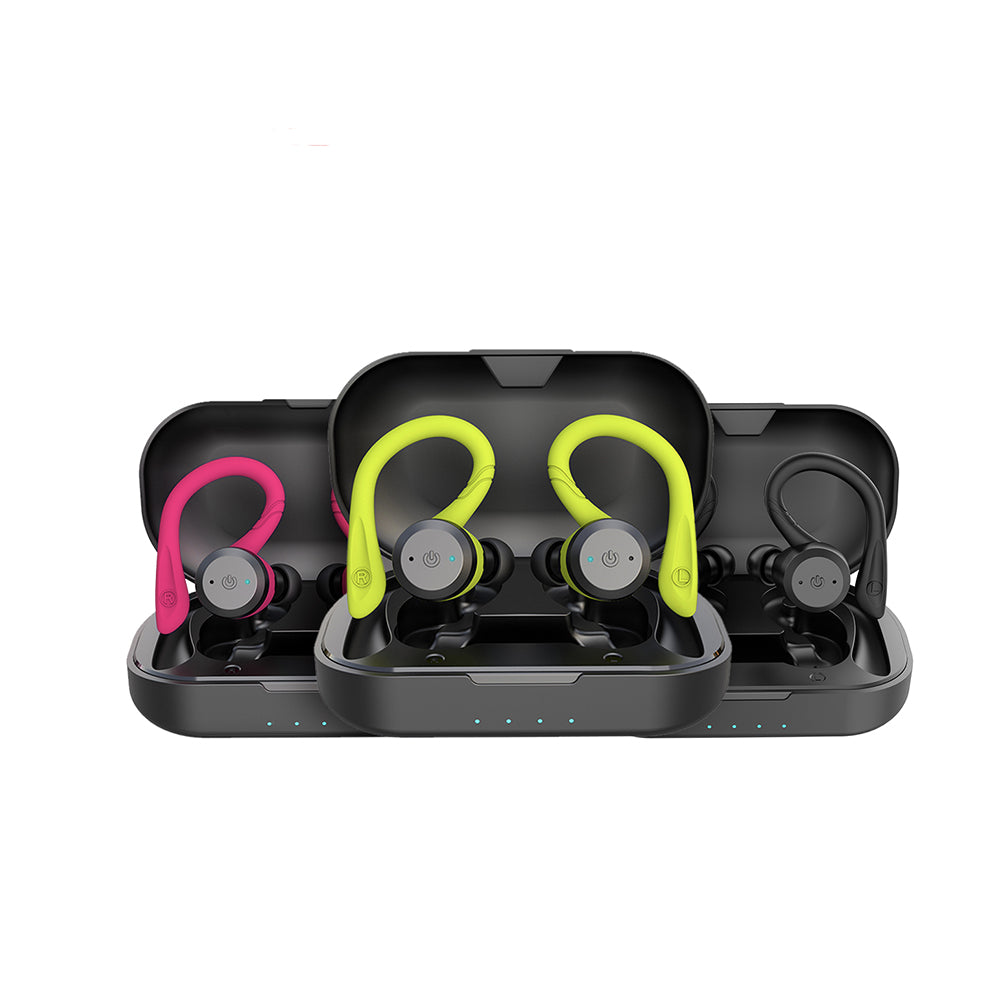 Waterproof Wireless Sports Earbuds with 20-Hour Battery Life