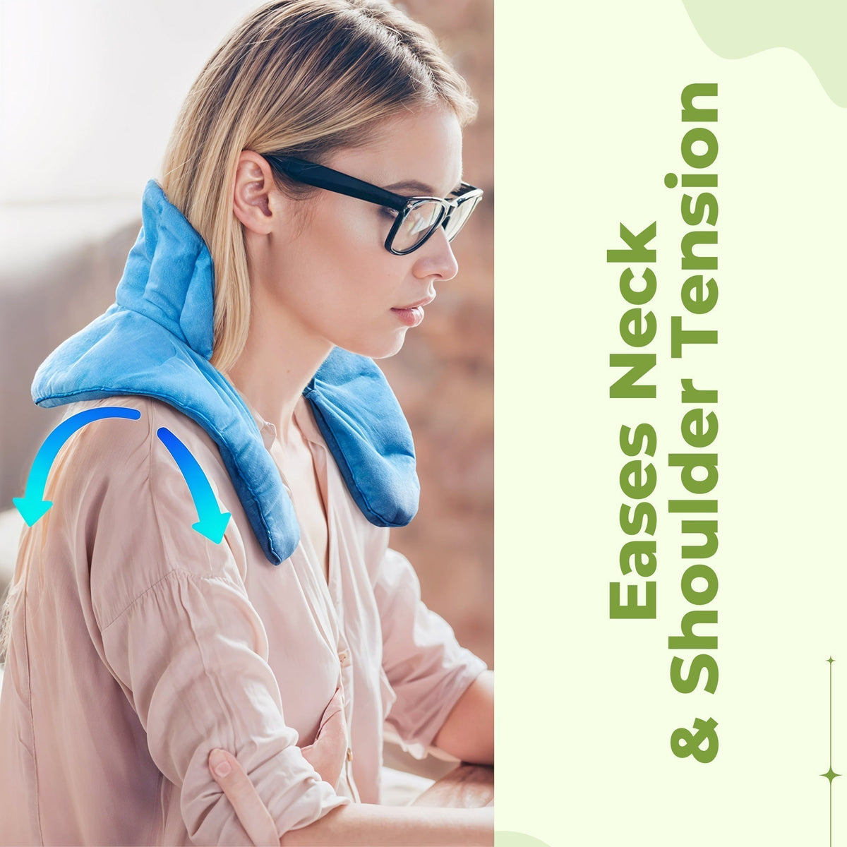 Weighted Neck and Shoulder Wrap with Hot and Cold Use for Relaxation
