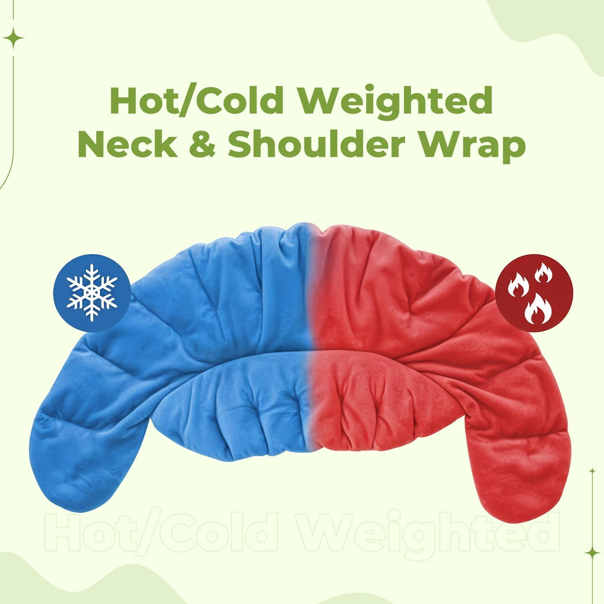 Weighted Neck and Shoulder Wrap with Hot and Cold Use for Relaxation