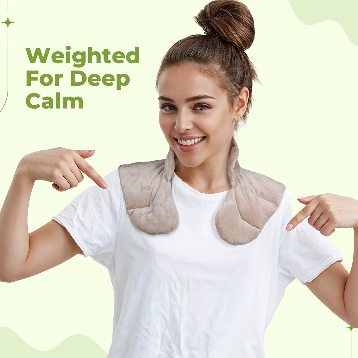 Weighted Neck and Shoulder Wrap with Hot and Cold Use for Relaxation