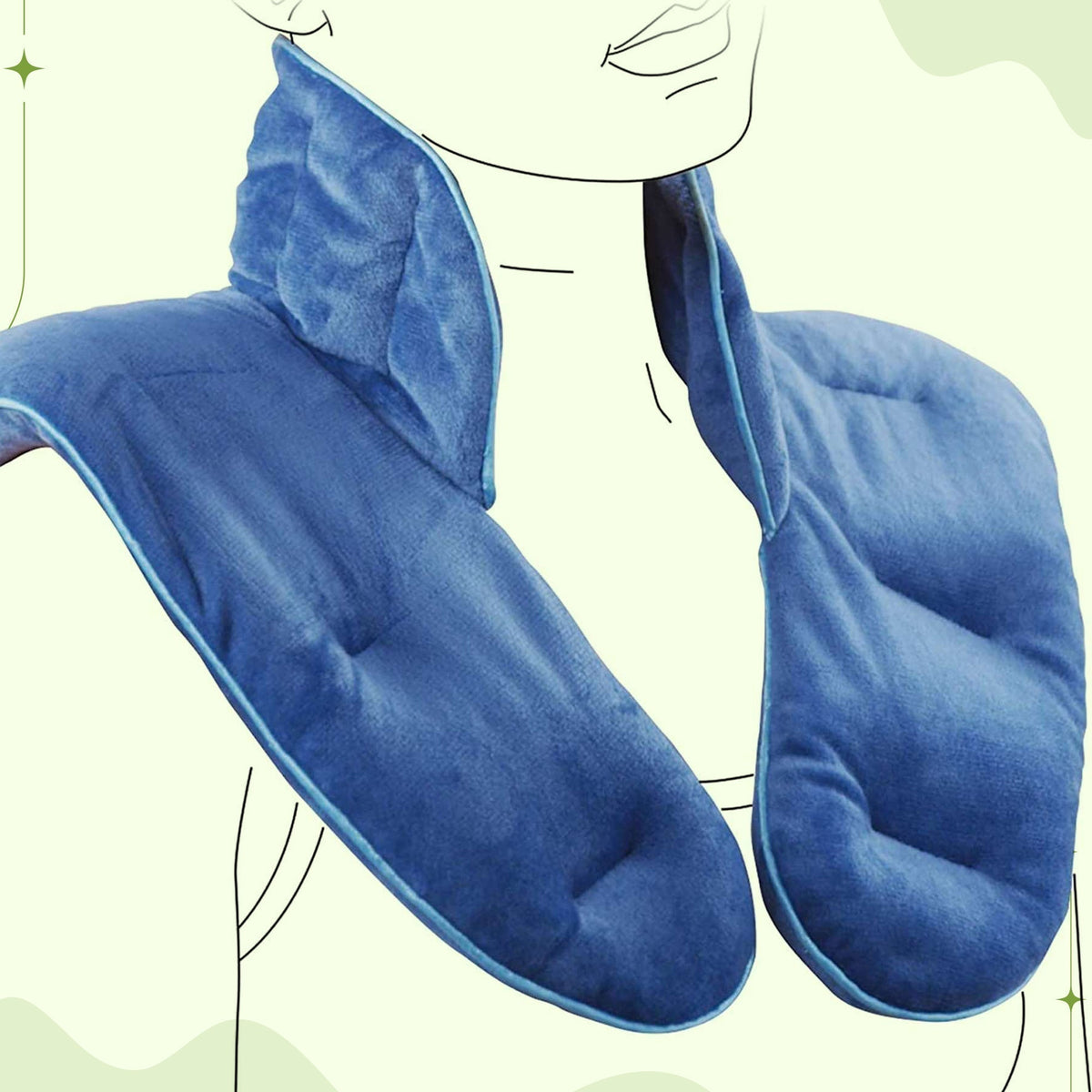 Weighted Neck and Shoulder Wrap with Hot and Cold Use for Relaxation