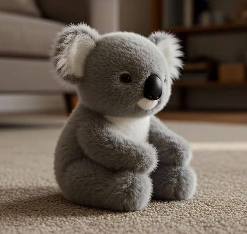 Weighted Plush Koala Toy with Ultra Soft Fabric and Realistic Design