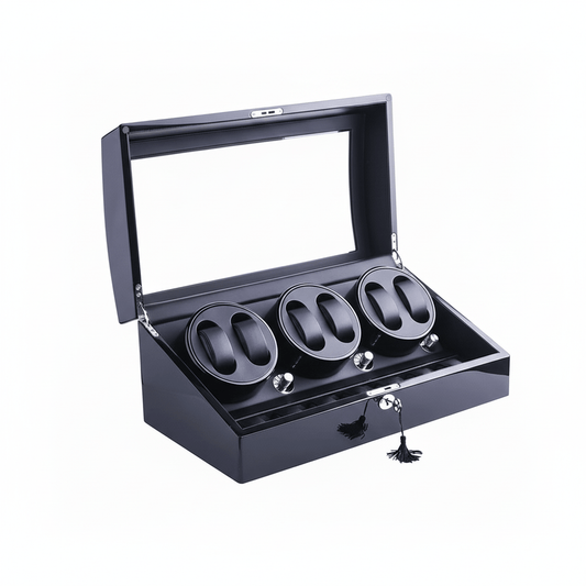 Werlona – Automatic Watch Winder Storage Case with 6 Winding Slots and 7 Storage Slots