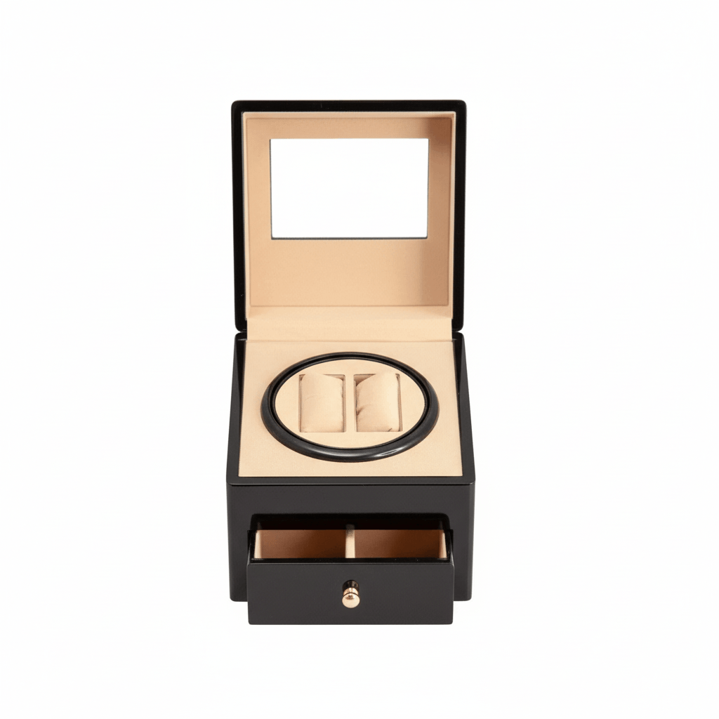 Werlona – Automatic Watch Winder with Dual Storage and Top Display Window