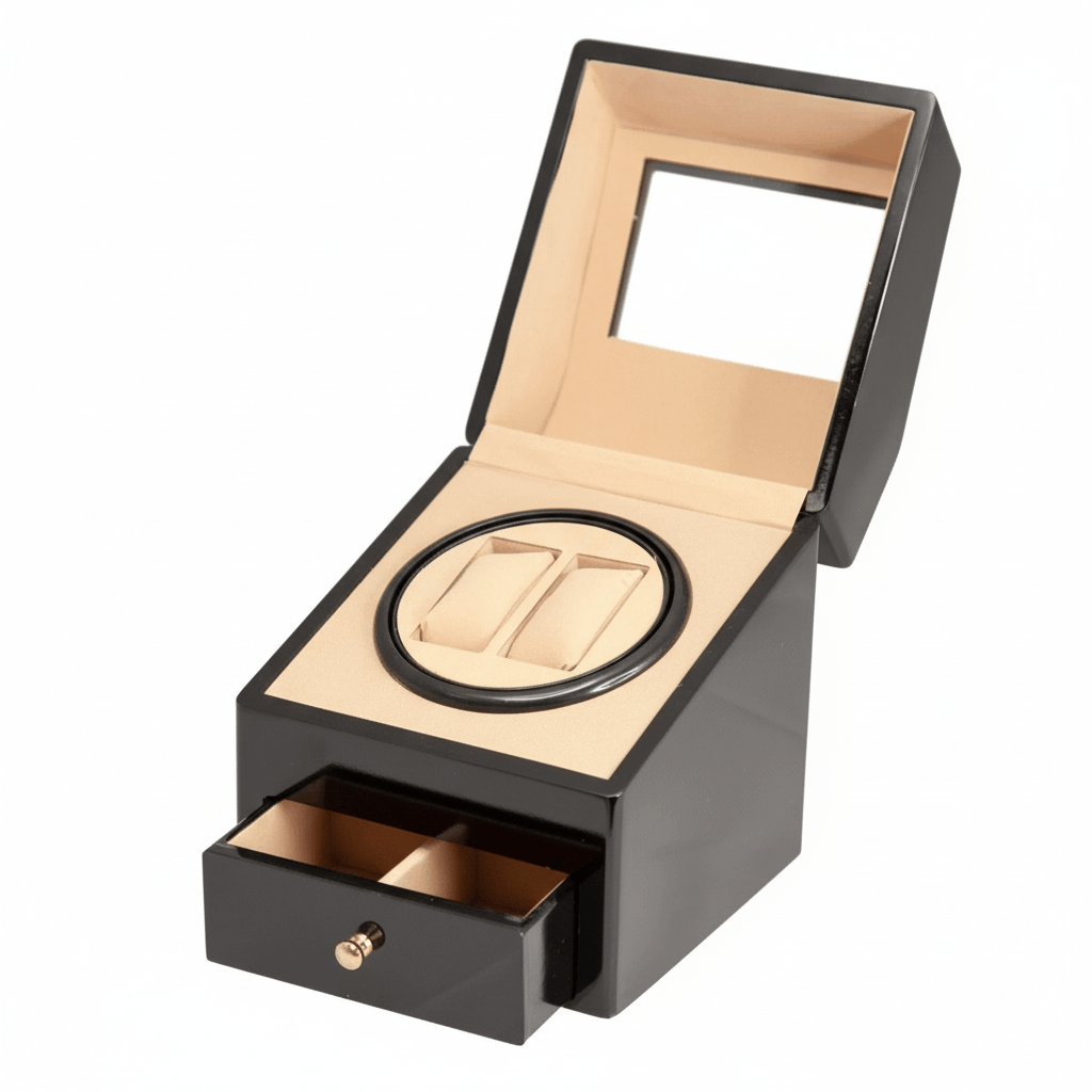 Werlona – Automatic Watch Winder with Dual Storage and Top Display Window
