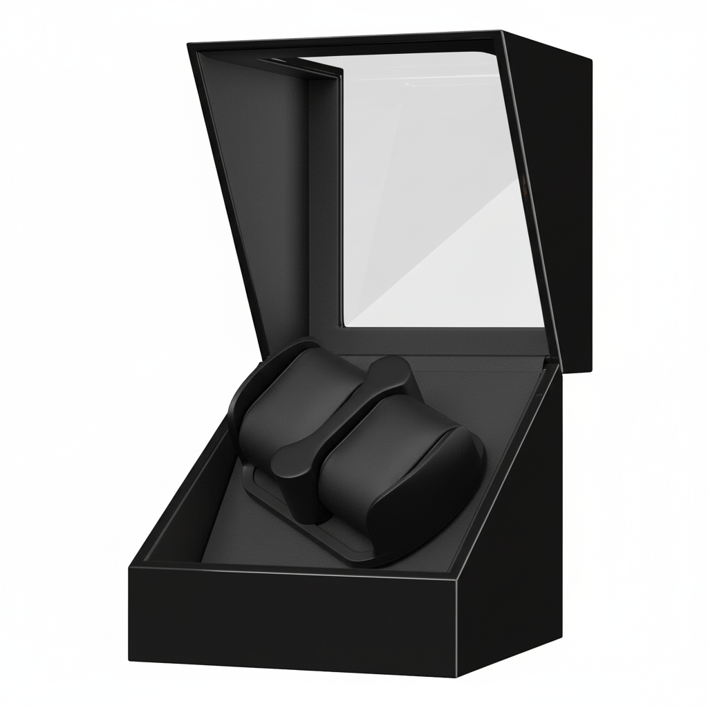 Werlona – Double Automatic Watch Winder with Wooden Display Case