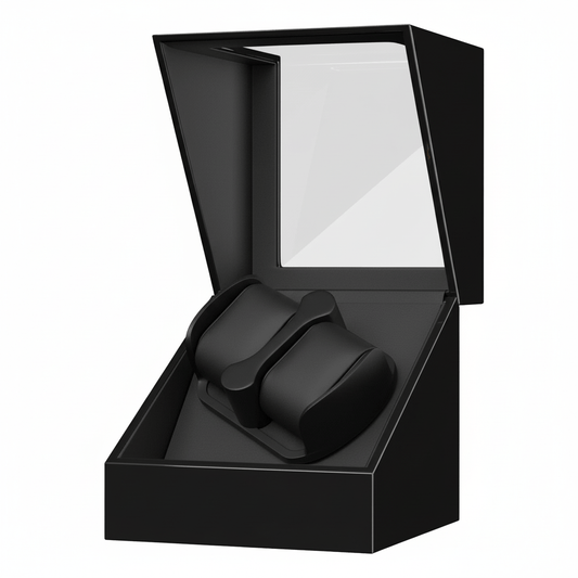 Werlona – Double Automatic Watch Winder with Wooden Display Case