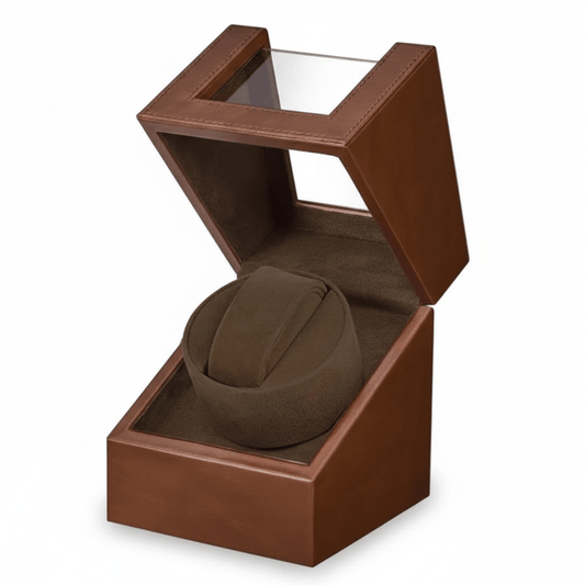 Werlona – Single Automatic Watch Winder with PU Leather Display Case