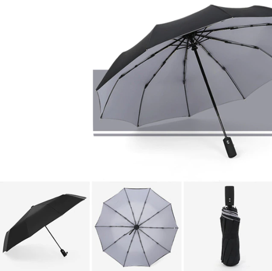 Windproof Storm Umbrella with Compact One-Handed Design