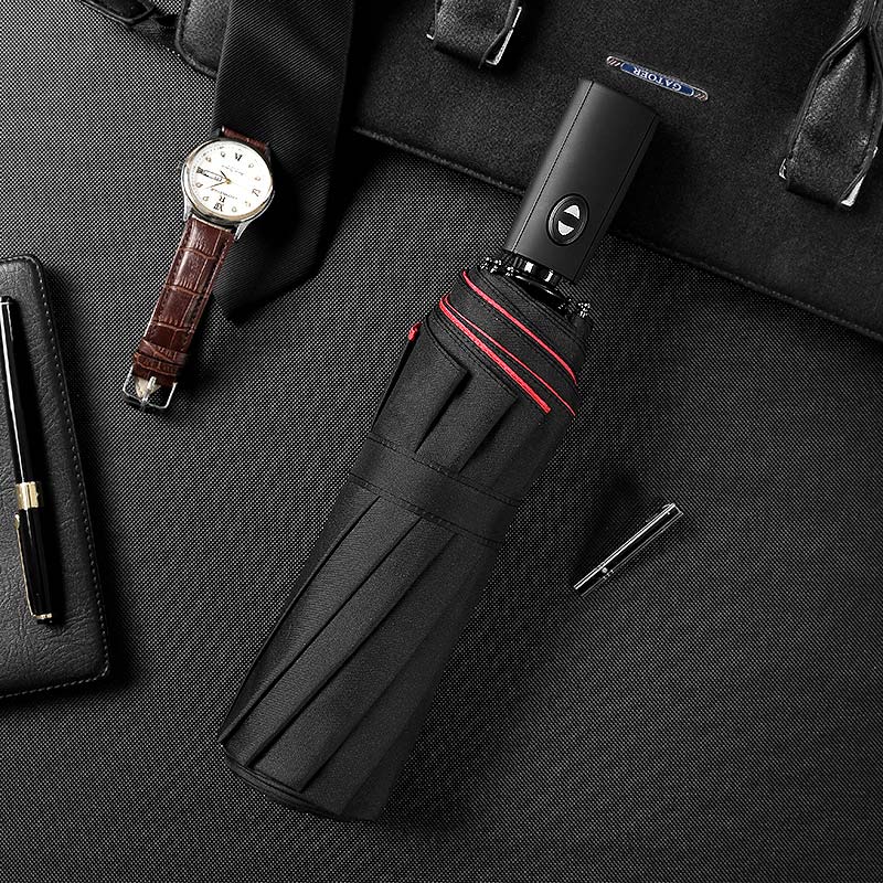 Windproof Storm Umbrella with Compact One-Handed Design