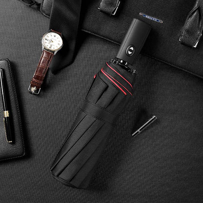 Windproof Storm Umbrella with Compact One-Handed Design