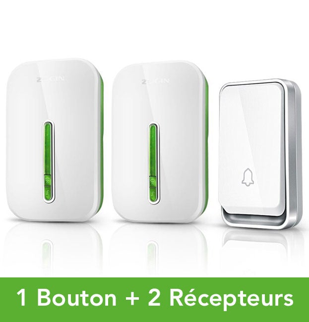 Wireless Battery-Free Doorbell with IP44 Weather Resistance