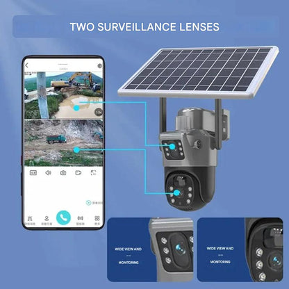 Wireless Dual-Lens 4K Solar Security Camera