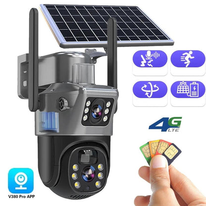 Wireless Dual-Lens 4K Solar Security Camera