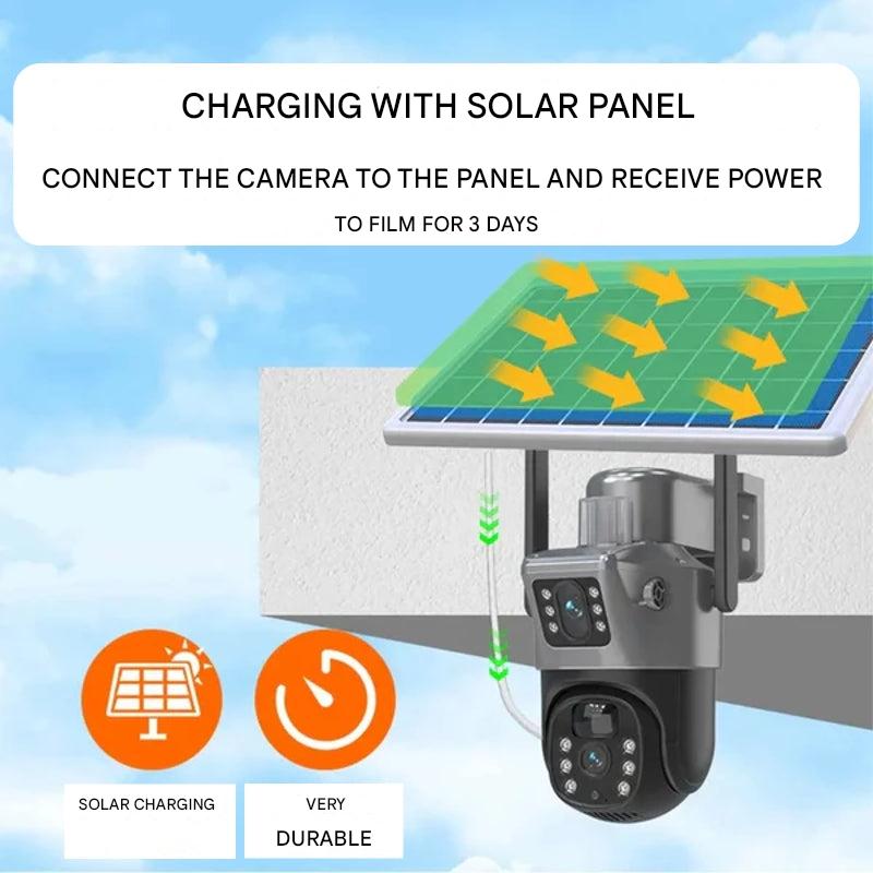 Wireless Dual-Lens 4K Solar Security Camera