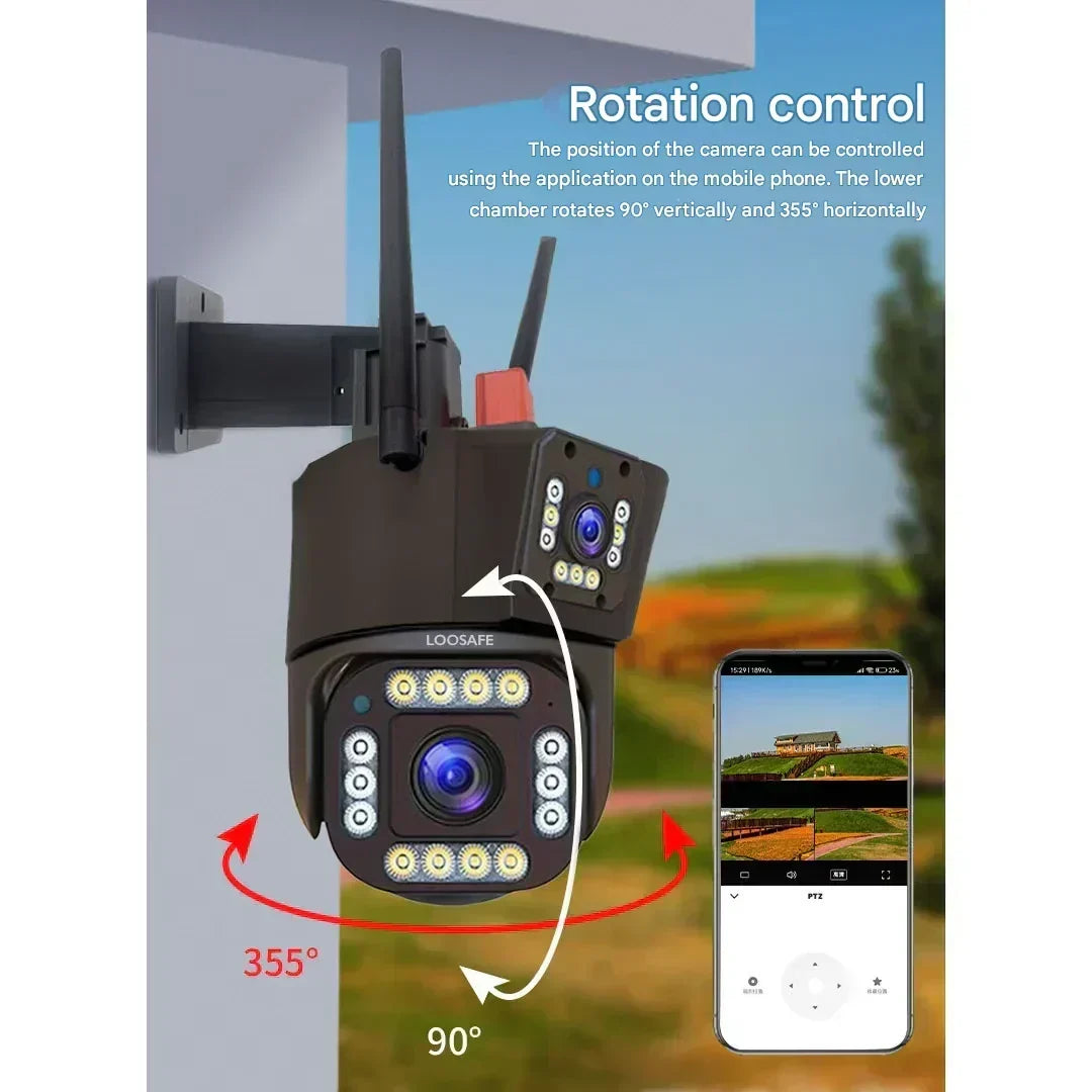 Wireless Dual-Lens 4K Solar Security Camera