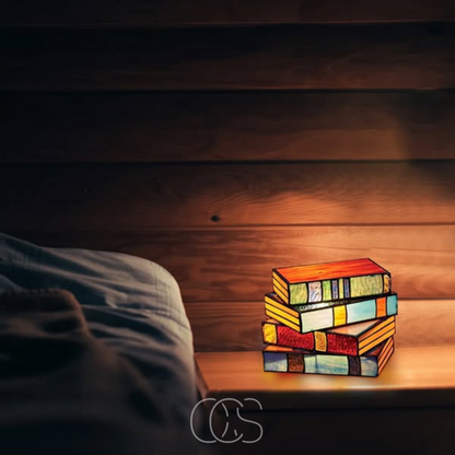 Wireless Mosaic Book Lamp Decorative Table Light