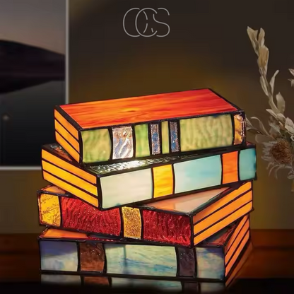 Wireless Mosaic Book Lamp Decorative Table Light