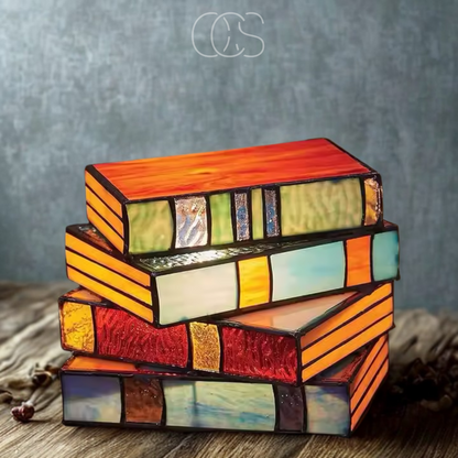 Wireless Mosaic Book Lamp Decorative Table Light