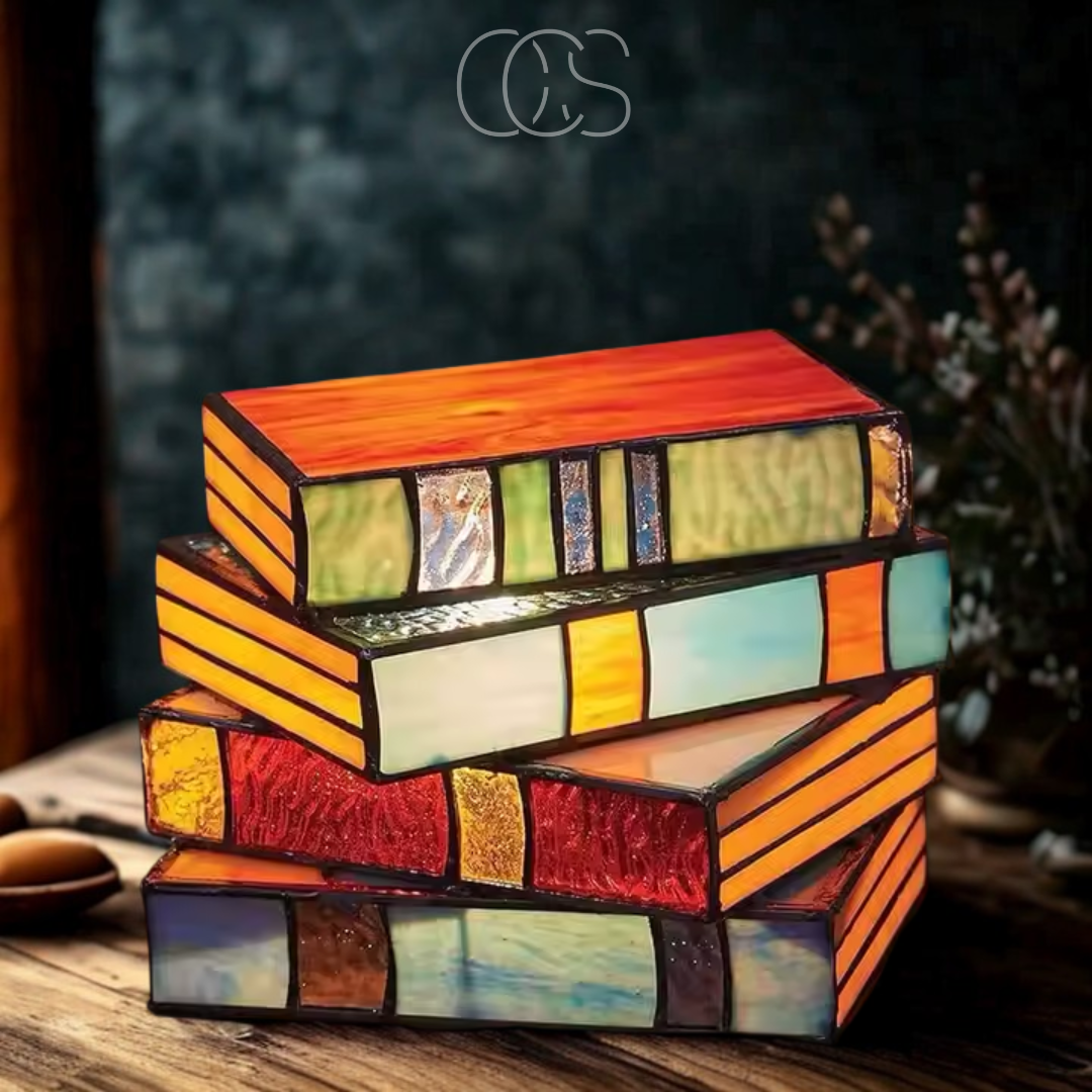 Wireless Mosaic Book Lamp Decorative Table Light