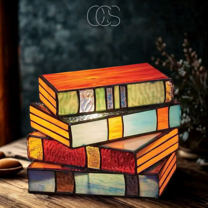 Wireless Mosaic Book Lamp Decorative Table Light